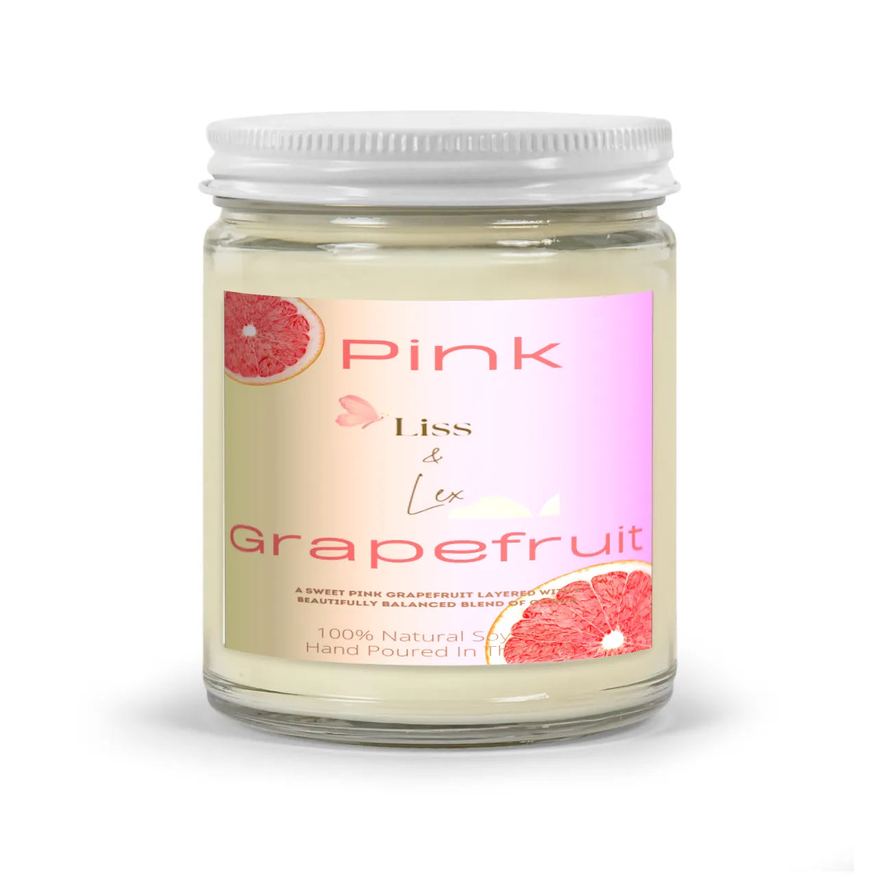 Pink Grapefruit Candle - Liss & Lex