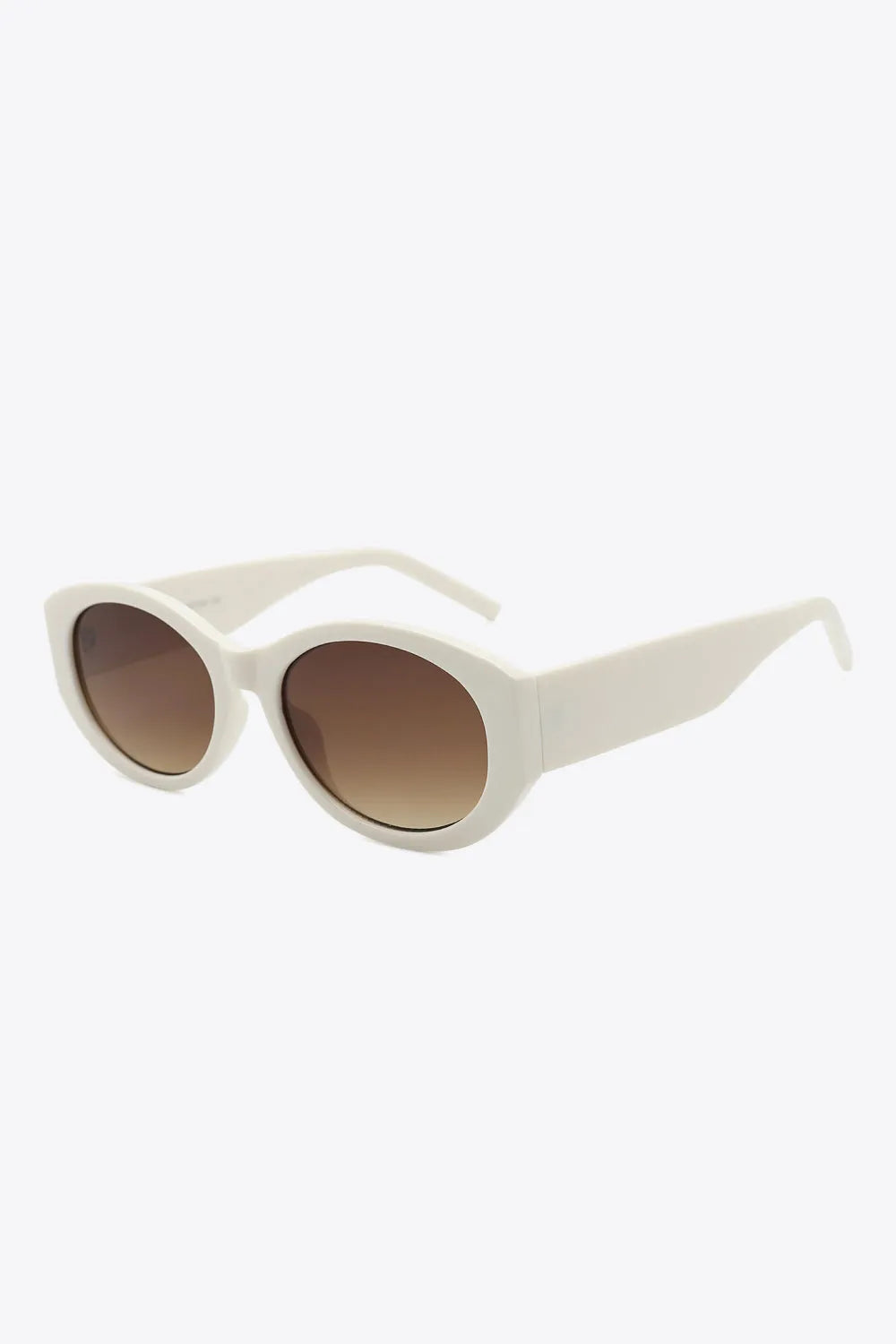 Beige Oval Frame Sunglasses - Liss & Lex