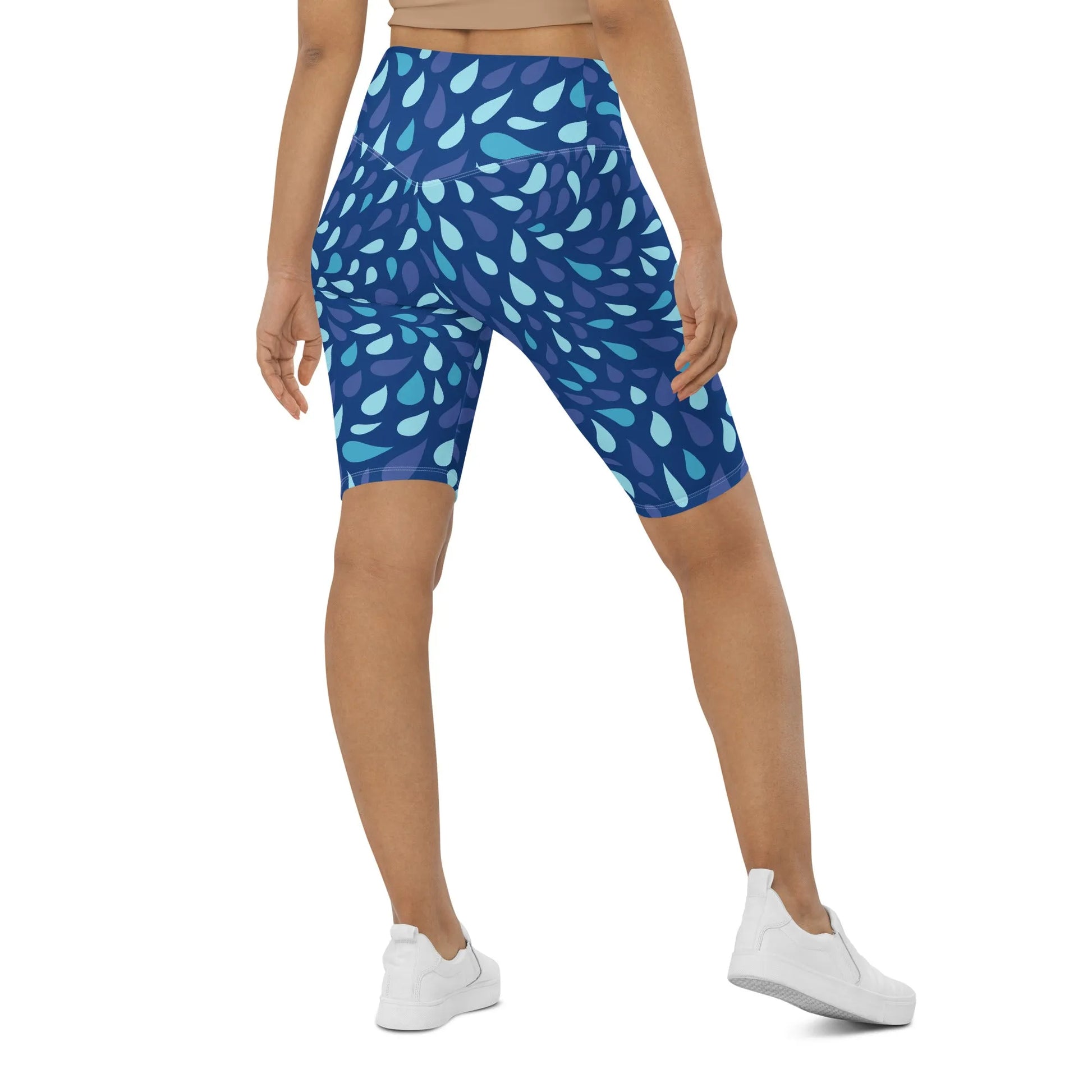 Aqua Biker Shorts - Liss & Lex