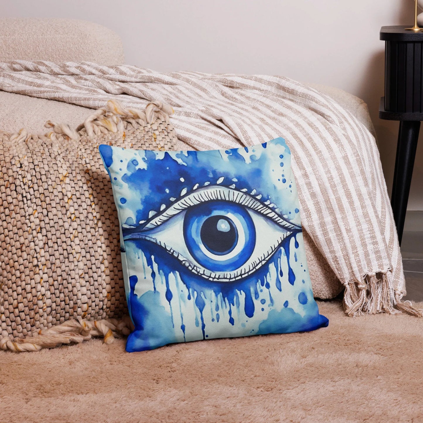 Watercolor Eye Throw Pillow - Liss & Lex