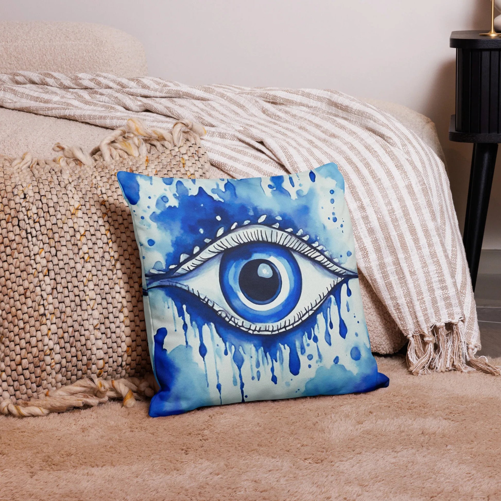 Watercolor Eye Throw Pillow - Liss & Lex