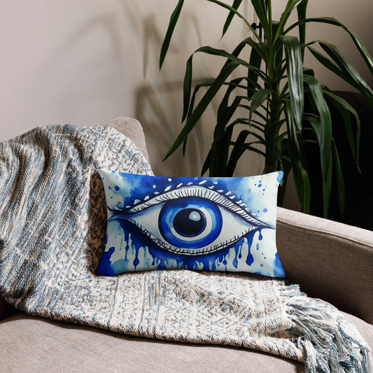 Watercolor Eye Throw Pillow - Liss & Lex