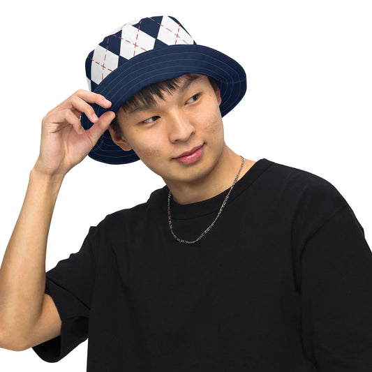 Argyle Reversible Bucket Hat - Liss & Lex