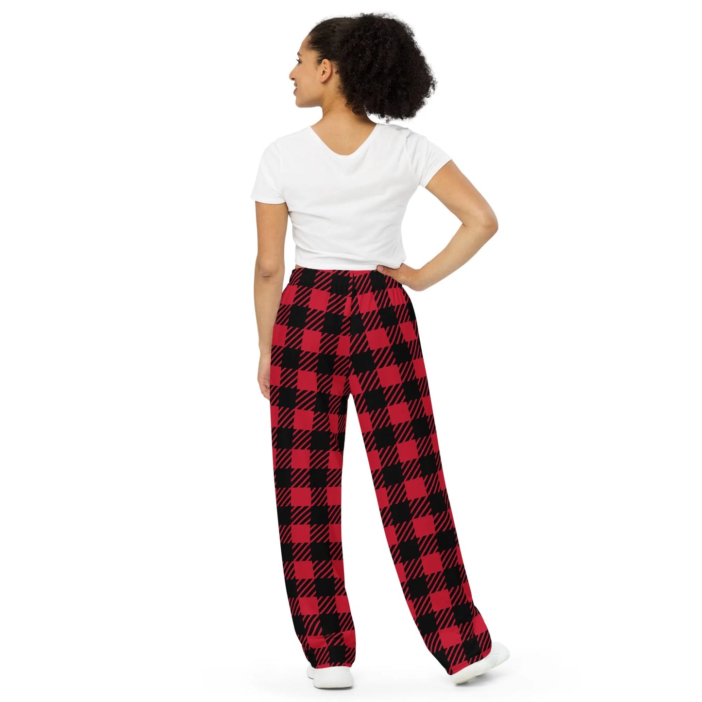 Plaid Out Wide-Leg Pants - Liss & Lex