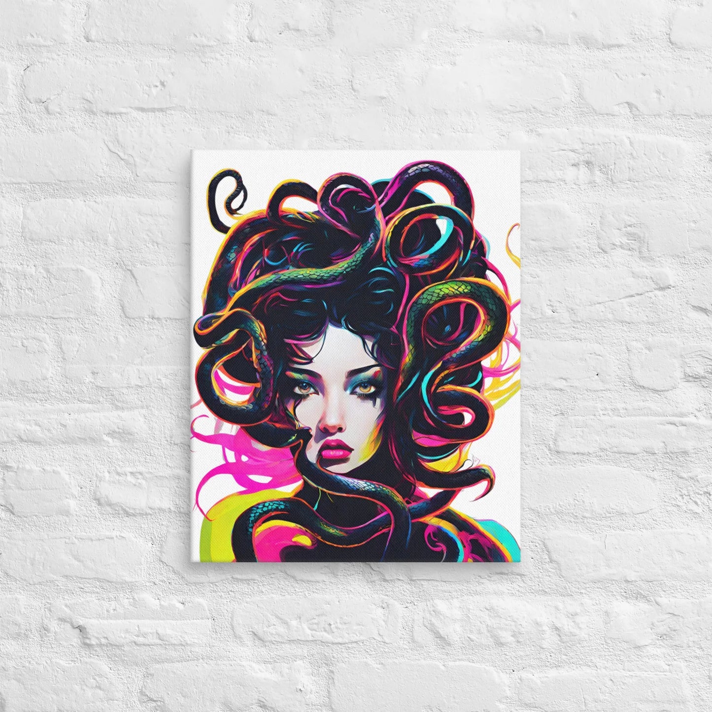 Neon Medusa on Canvas - Liss & Lex