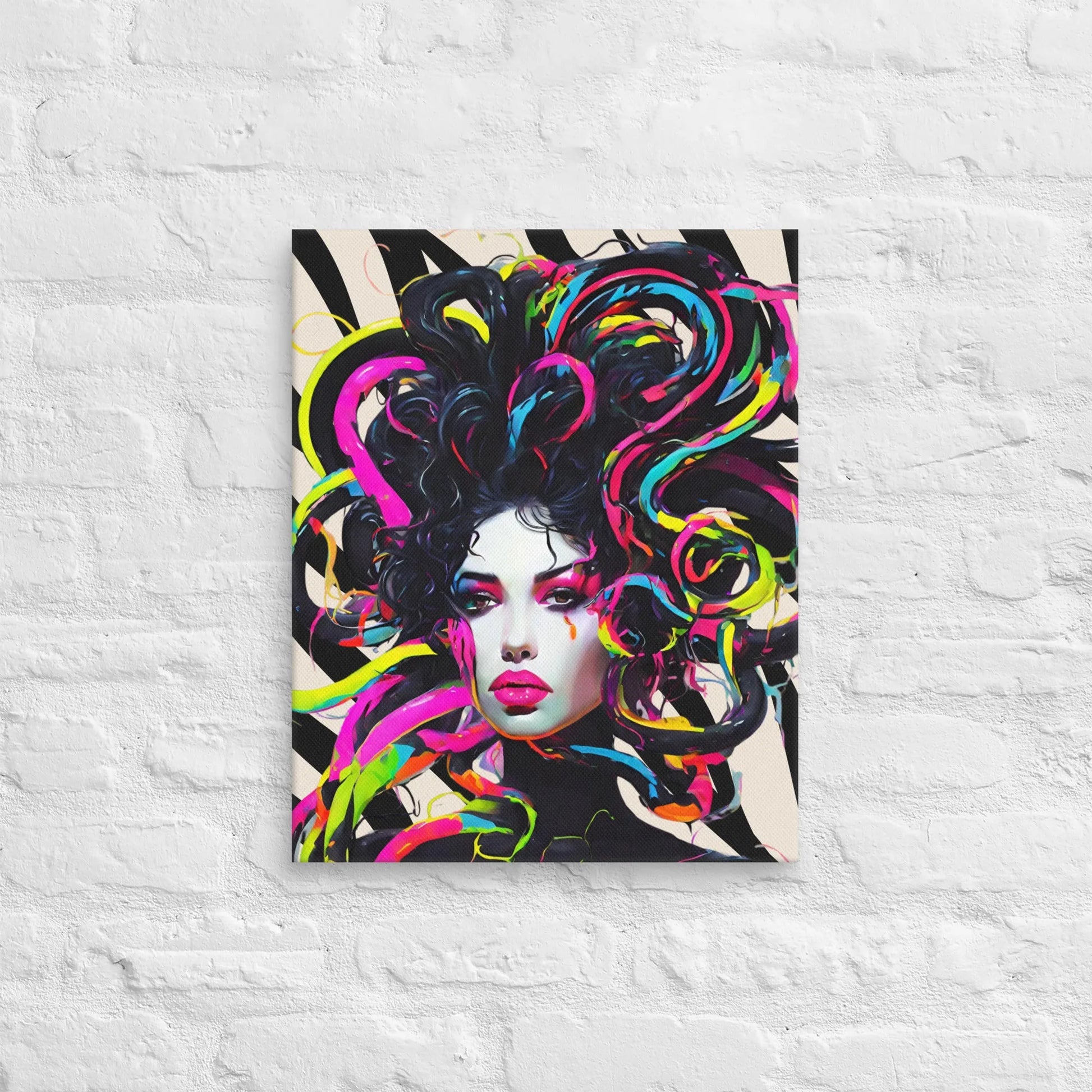 Neon Medusa on Canvas - Liss & Lex