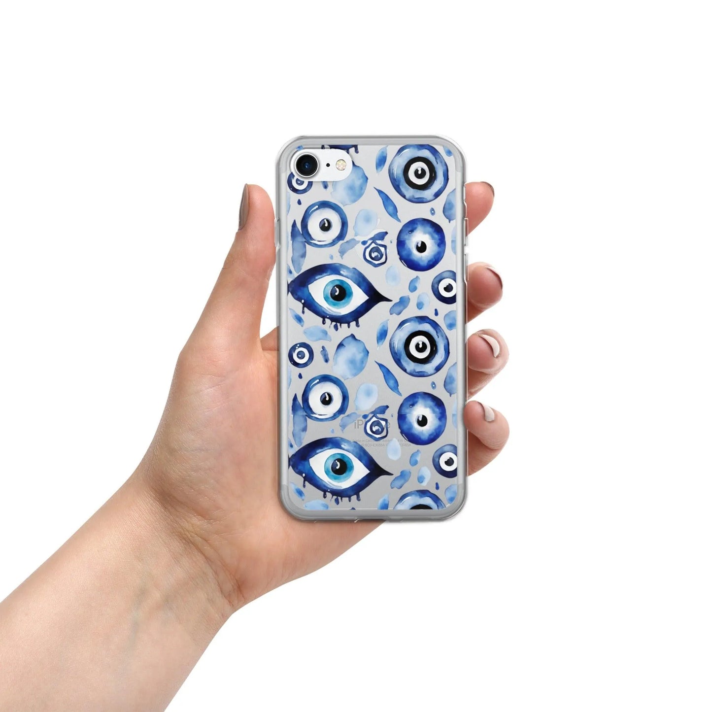 Watercolor Nazar Clear Case for iPhone®s - Liss & Lex