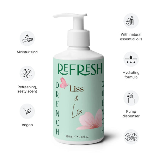 Drench Quench Organic Hand & Body Lotion Refresh - Liss & Lex