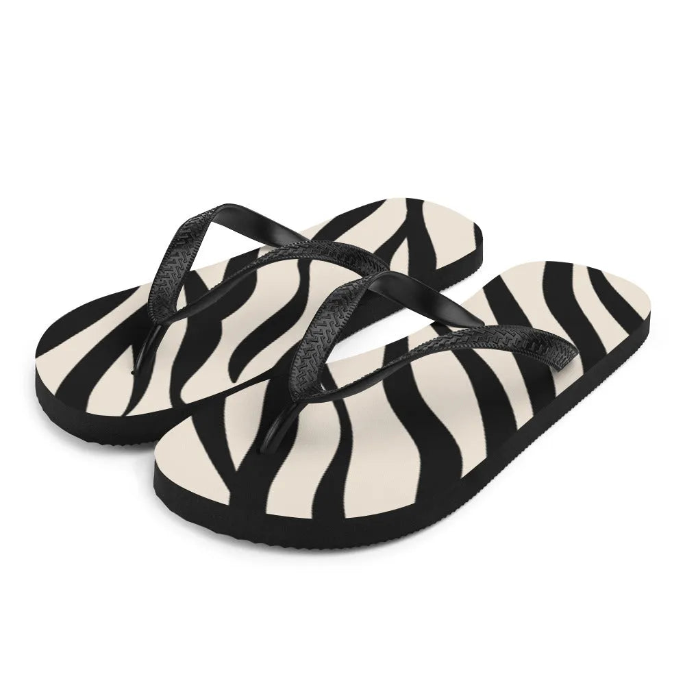 Zebra Flip-Flops - Liss & Lex