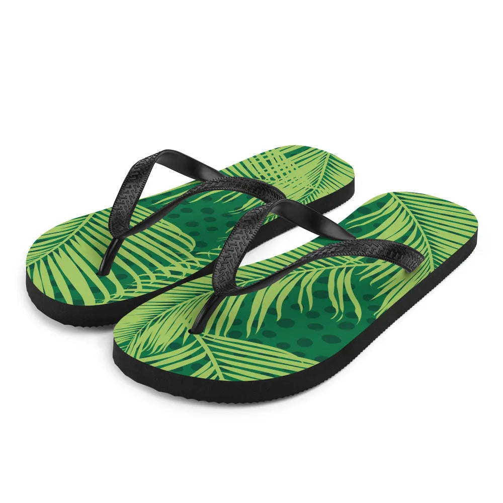 Green Leaf Flip-Flops - Liss & Lex