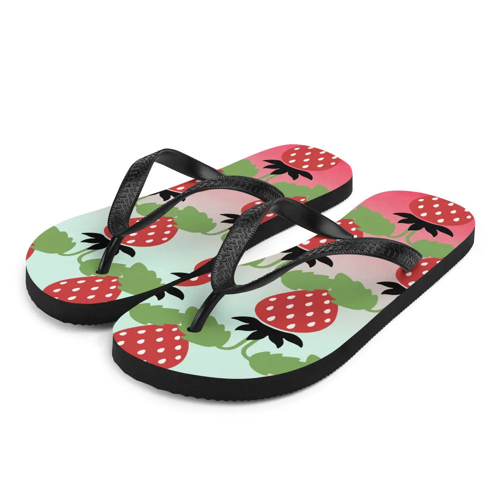 Strawberry Dream Flip-Flops - Liss & Lex