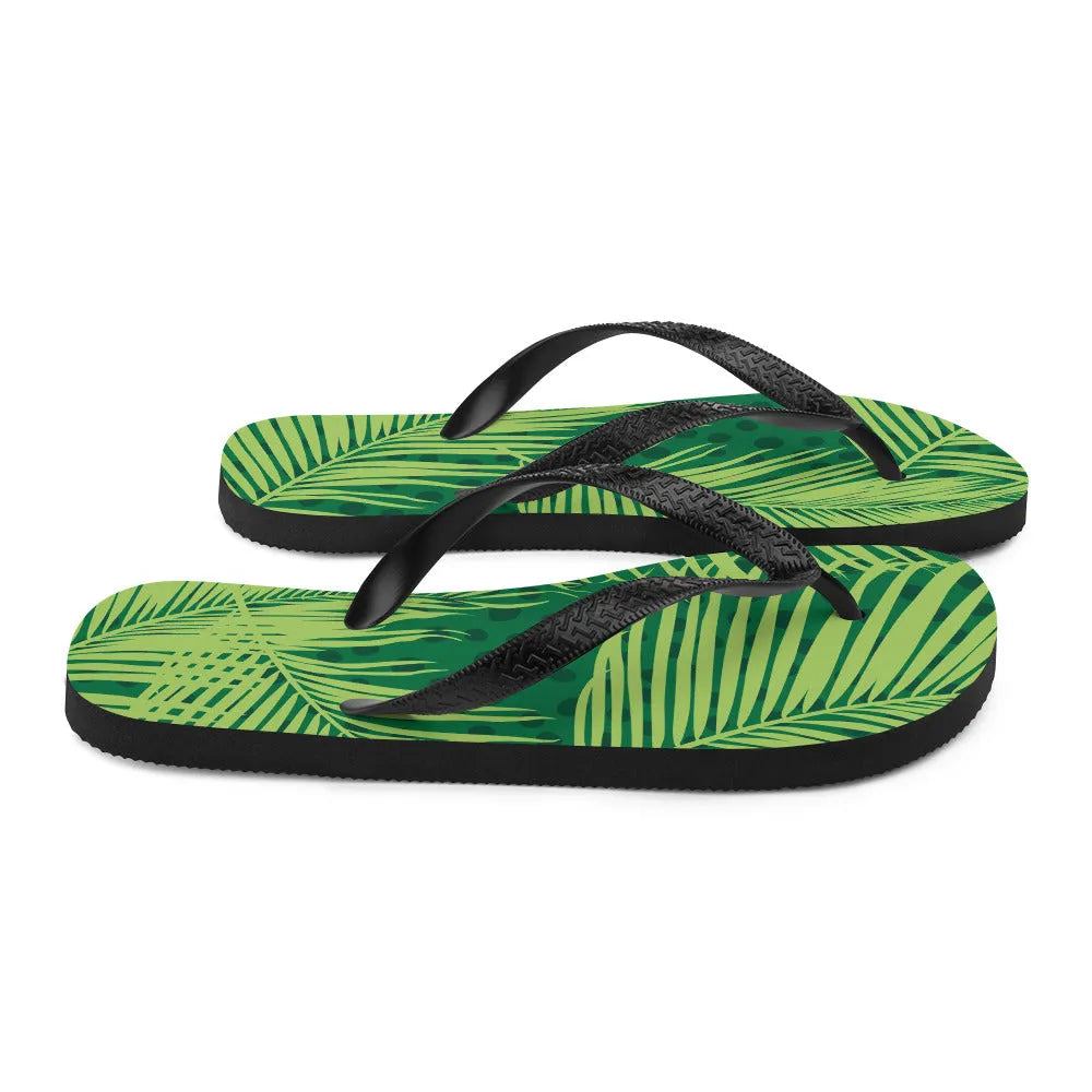 Green Leaf Flip-Flops - Liss & Lex