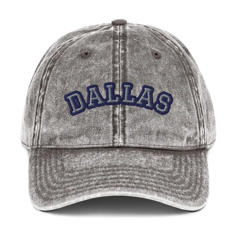 Dallas Vintage Cotton Twill Cap - Liss & Lex